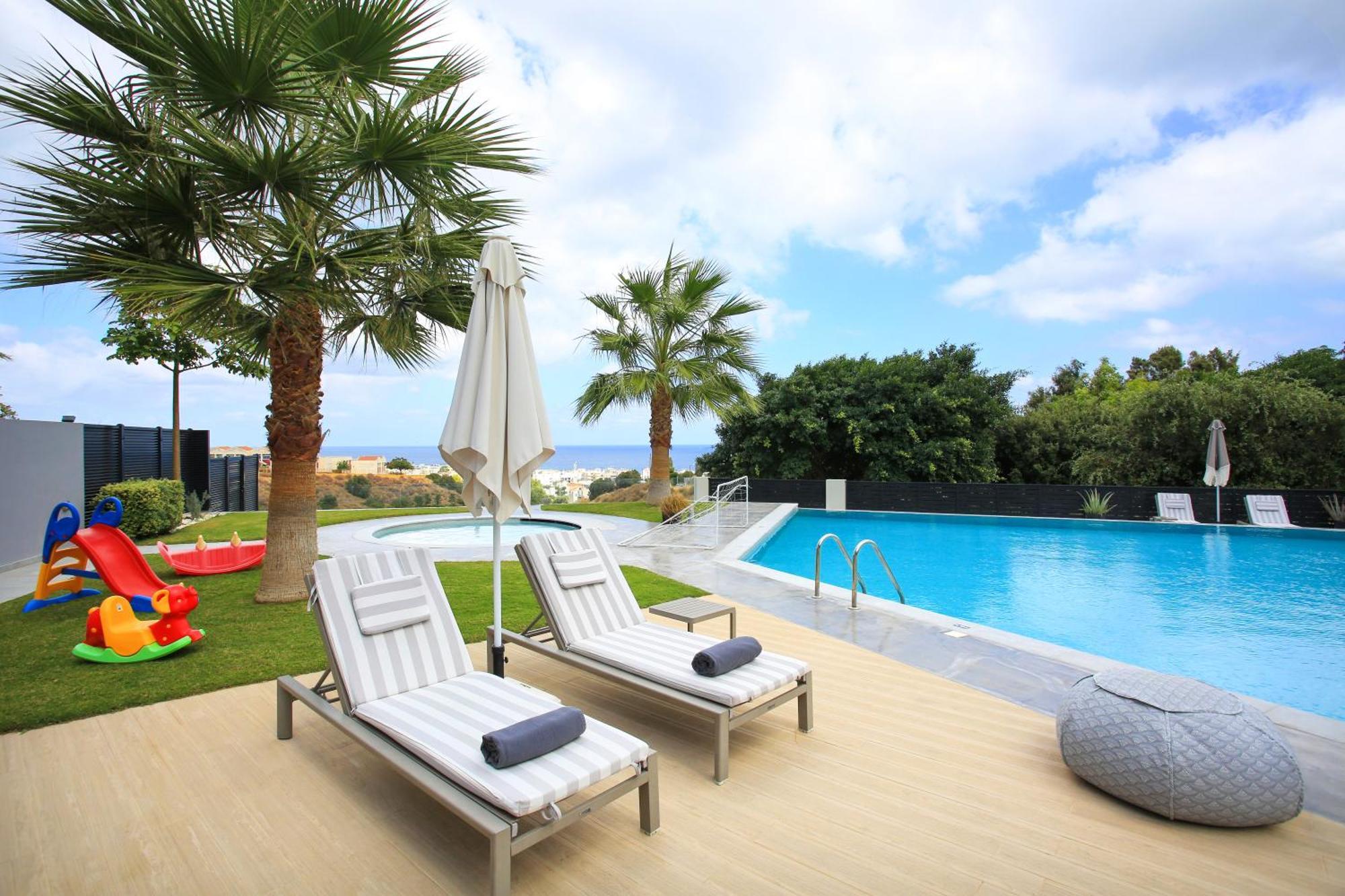 Orama Luxury Villa 4 Bedrooms With Private Pool Херсониссос Экстерьер фото